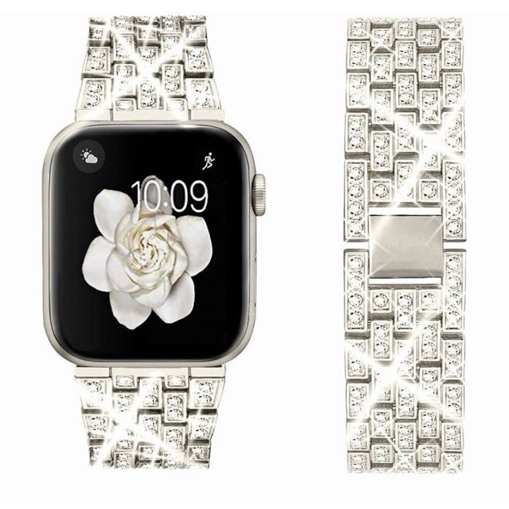 Bing Bands Compatible with Apple Watch 42mm Series 10/41mm/40mm/38mm Silver